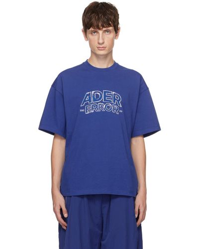 Adererror Embroidered T-shirt - Blue