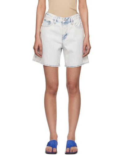 Levi's Highwater Denim Shorts - White