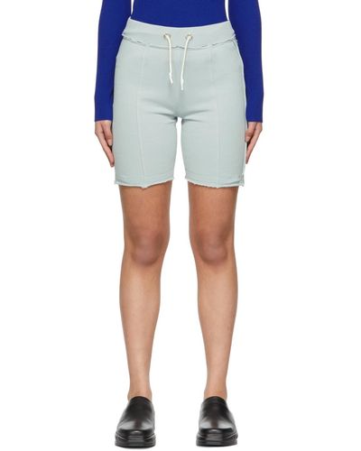 Helmut Lang Blue Panel Lounge Shorts - Multicolour