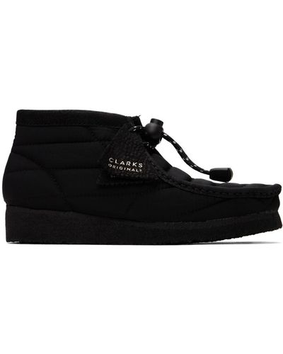 Clarks Derbys de style botte wallabee noires