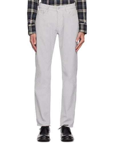 Officine Generale Grey James Trousers - White