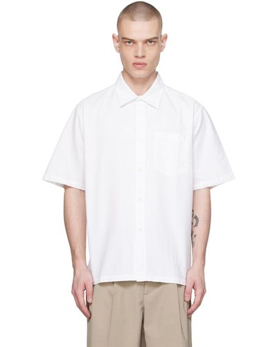 Norse Projects Chemise ivan blanche