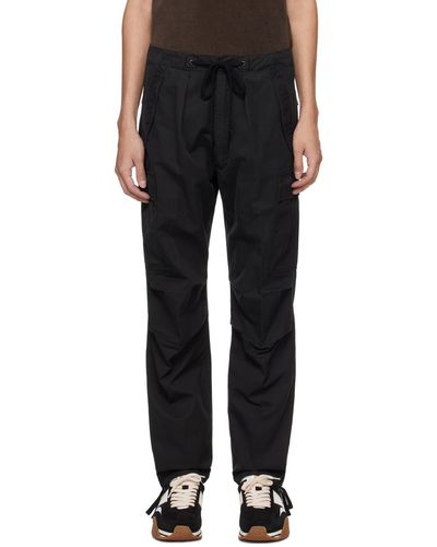 Tom Ford Wide Cargo Trousers - Black