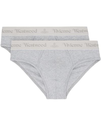 Vivienne Westwood Ensemble de deux slips gris