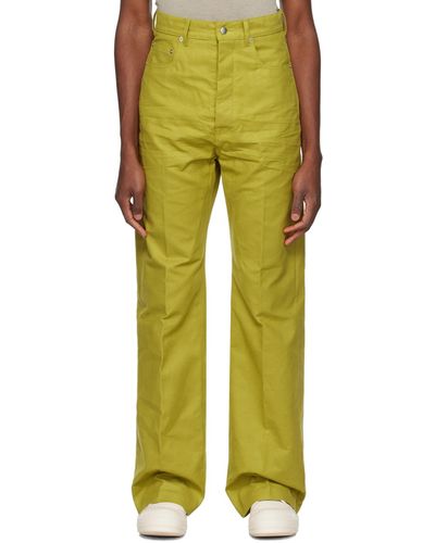 Rick Owens Yellow Geth Pants