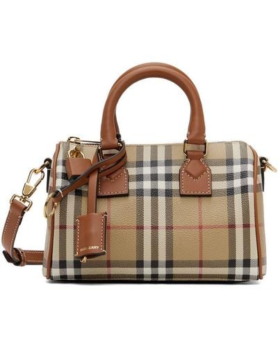 Shop Burberry 2023-24FW Handbags (80696631, 8069663, BOWLING CHECK HANDBAG)  by CiaoItalia