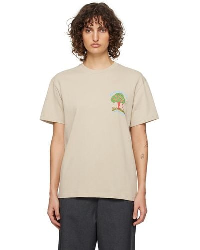 JW Anderson Apple Tree Tシャツ - ブラック