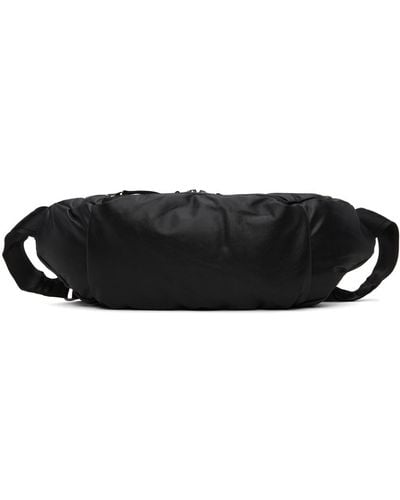 Attachment Synthetic Leather Waist Bag - Black