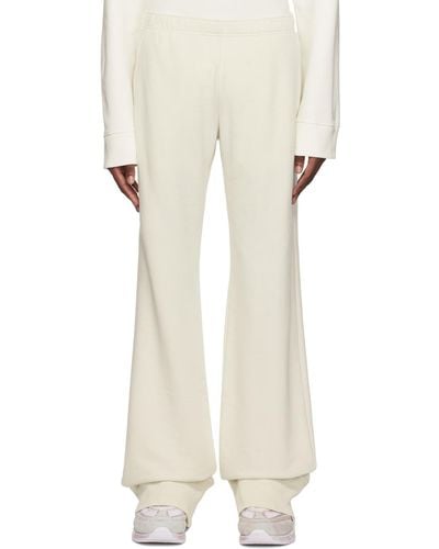 MM6 by Maison Martin Margiela Off-white Embroidered Sweatpants