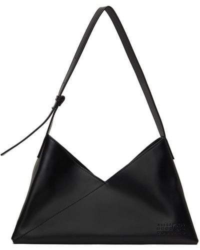 MM6 by Maison Martin Margiela Triangle 6 Shoulder Bag - Black