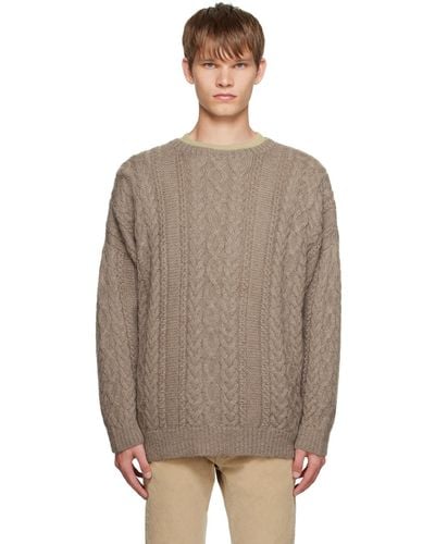 Undercover Beige Crewneck Sweater - Brown