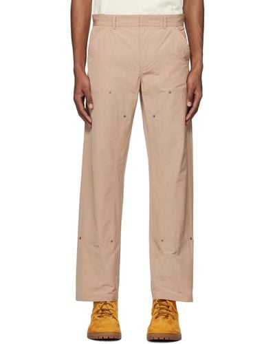 424 Panelled Trousers - Natural