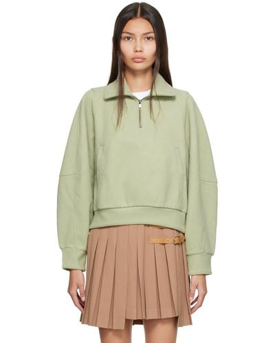 WOOYOUNGMI Half-zip Sweatshirt - Green
