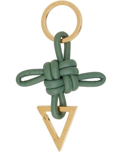 Bottega Veneta Green Triangle Keychain