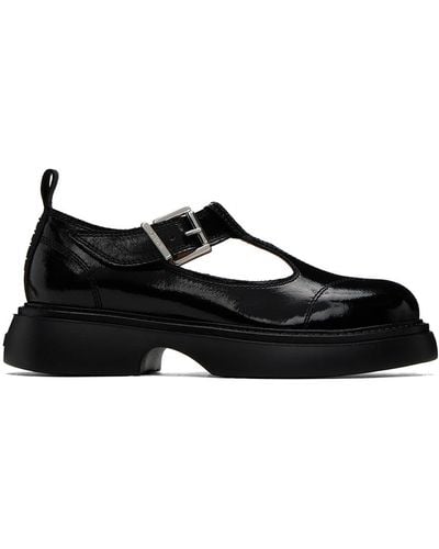 Ganni Everyday Buckle Mary Jane Loafers - Black