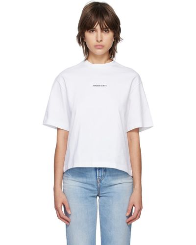 Axel Arigato T-shirt blanc à monogramme
