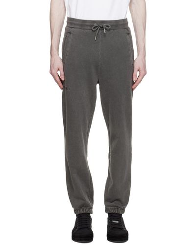 Han Kjobenhavn Pantalon de survêtement gris en coton - Noir
