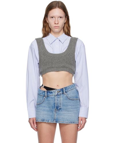 T By Alexander Wang Laye Camisole - Blue
