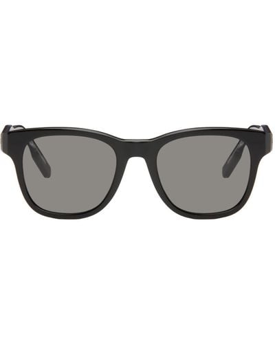 Zegna Black Acetate Sunglasses
