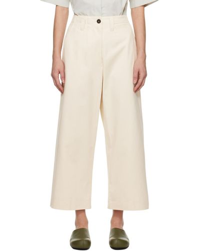 Studio Nicholson Off- Asher Trousers - Natural
