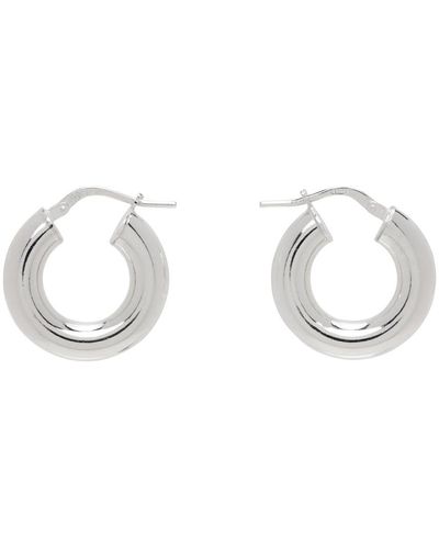 Sophie Buhai Tiny Everyday Hoop Earrings - White