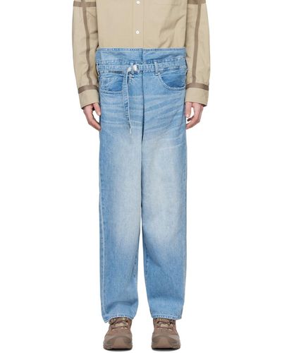 Meanswhile Wrap Jeans - Blue