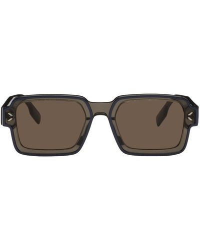 McQ Mcq Brown Square Sunglasses - Black