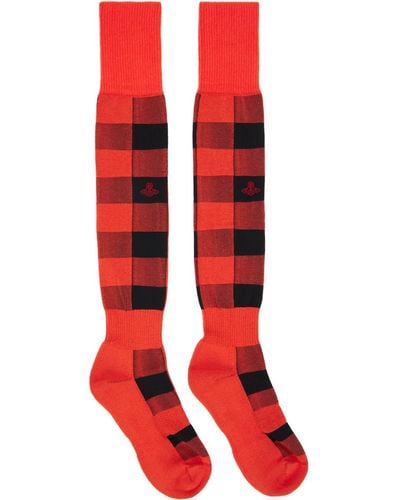 Vivienne Westwood High Socks - Red
