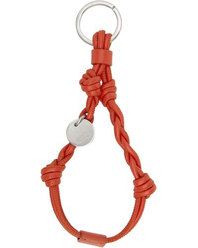 Jil Sander Orange Tangle Keychain - Red