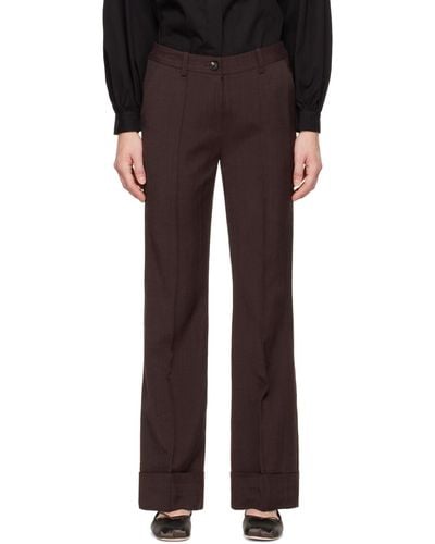 Co. Cuffed Trousers - Black