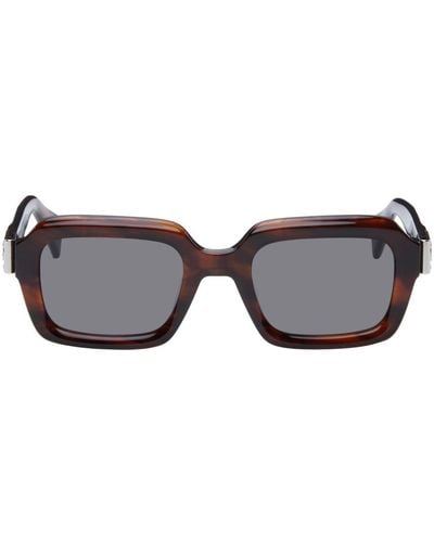 Vivienne Westwood Brown Small Square Sunglasses - Black