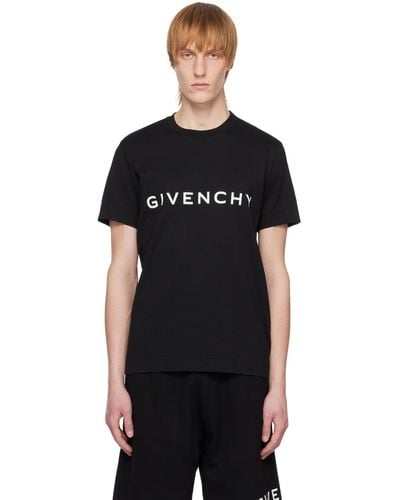 Givenchy T-shirt Archetype à épaules tombantes - Noir