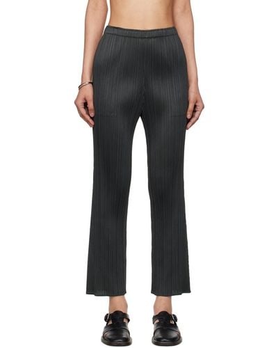 Pleats Please Issey Miyake Monthly Colours May Trousers - Black