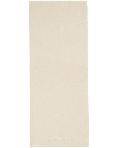 Jacquemus Off-white Le Papier 'l'écharpe Neve' Scarf - Natural