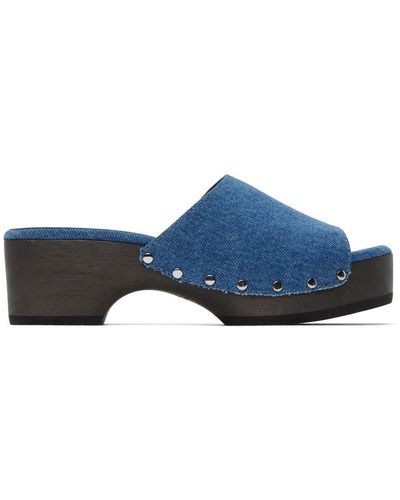 Rag Bone Mara Denim Platform Clogs in Blue Lyst