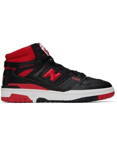 New Balance Black & Red 650r Trainers