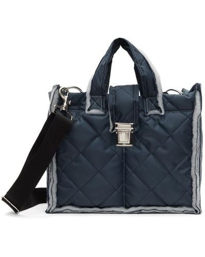 Camiel Fortgens Ssense Exclusive Puffed Shopper S Bag - Black