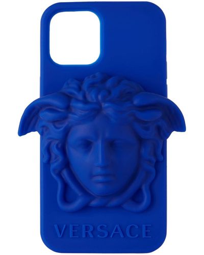Versace ブルー Medusa Iphone 12/12 Pro ケース