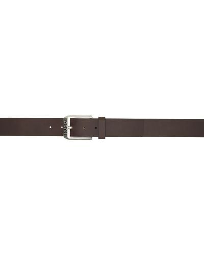 HUGO Black Reversible Leather Belt