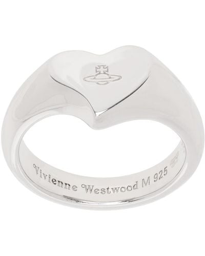 Vivienne Westwood Silver Marybelle Ring - White