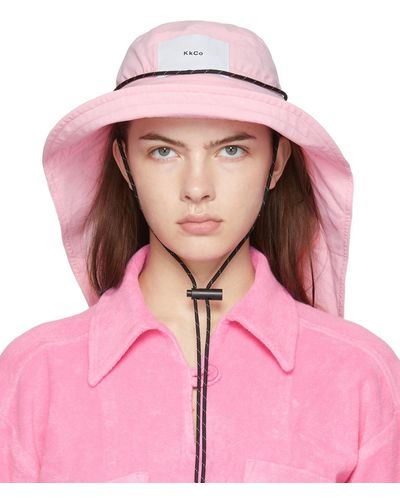 KkCo Ssense Exclusive Camp Bucket Hat - Pink