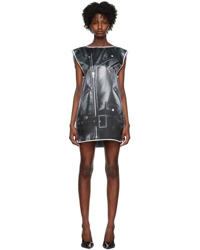 we11done Trompe L'oeil Minidress - Black