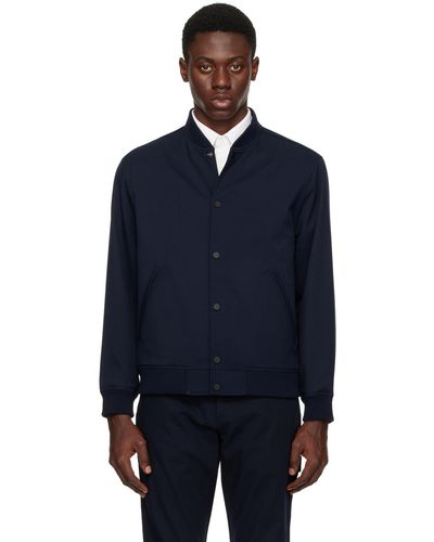 Theory Varsity Bomber Jacket - Blue