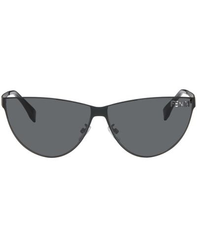 Fendi Cutout Sunglasses - Black