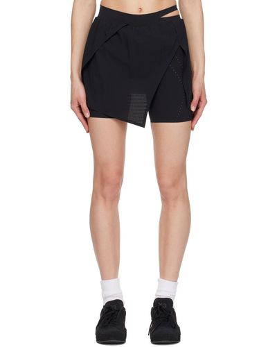 Y-3 Jupe-short noire en tissu aeroready - Bleu