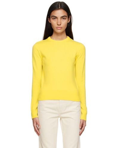 Vince Yellow Classic Sweater