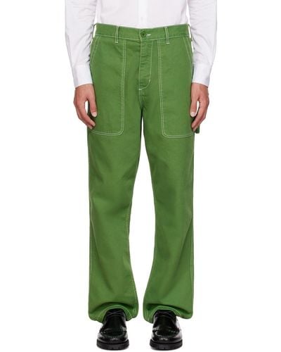 Palmes Ssense Exclusive Keeper Trousers - Green