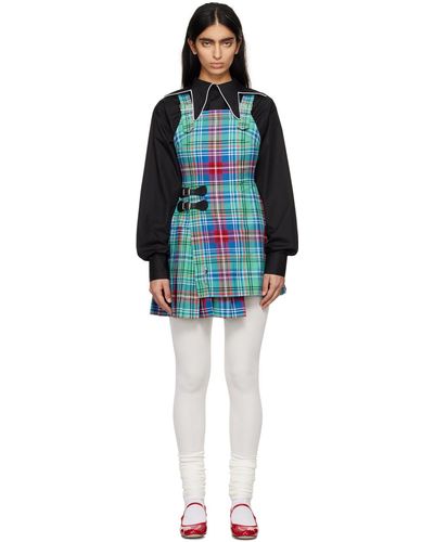 Charles Jeffrey Kilt Minidress - Black