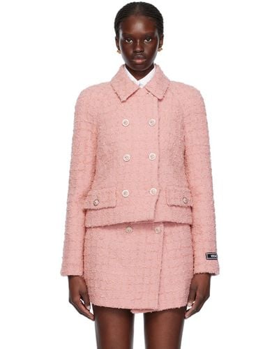 Versace ラグラン テーラードジャケット - ピンク