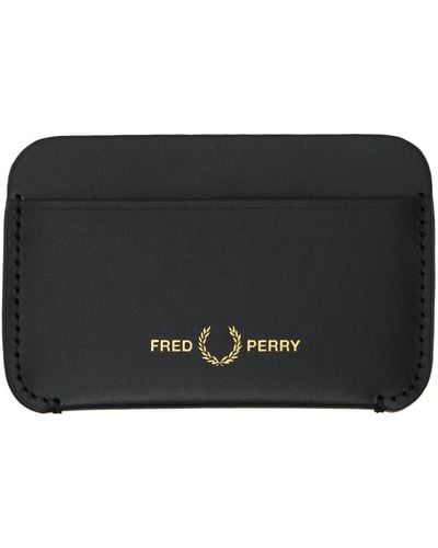 Fred Perry Black Stamp Card Holder
